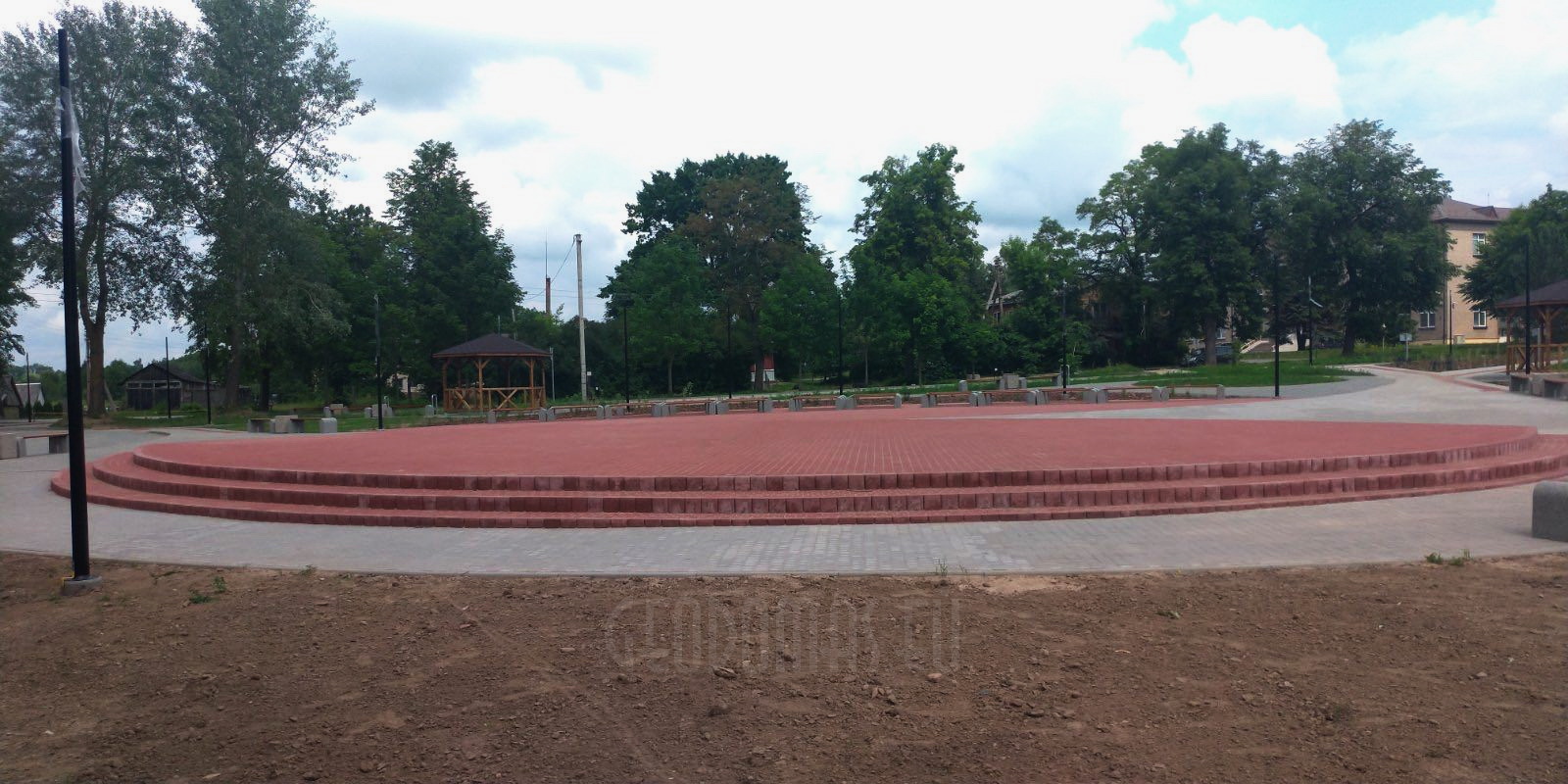 Ø11m City stage for events in Pilviskes, Lithuania