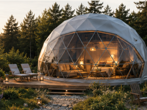 GLAMP 50  Ø8m ▪︎ 50m² | TOATE ANOTIMPURILE