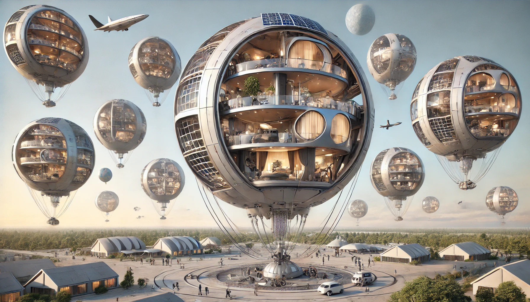 Flying Spheres – Living Future in the Skies | ArmanKala 60m Flying Bar