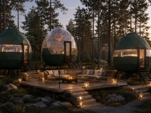 Capsule în copaci și POD Premium ▪ Tot sezonul ▪ Glamping